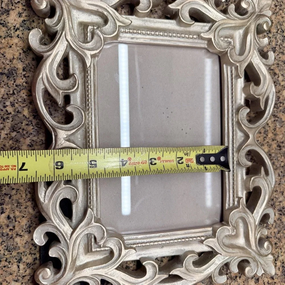 Cynthia Rowley Picture Photo Frame 5x7 Champagne Gold Baroque Rococo Tabletop
